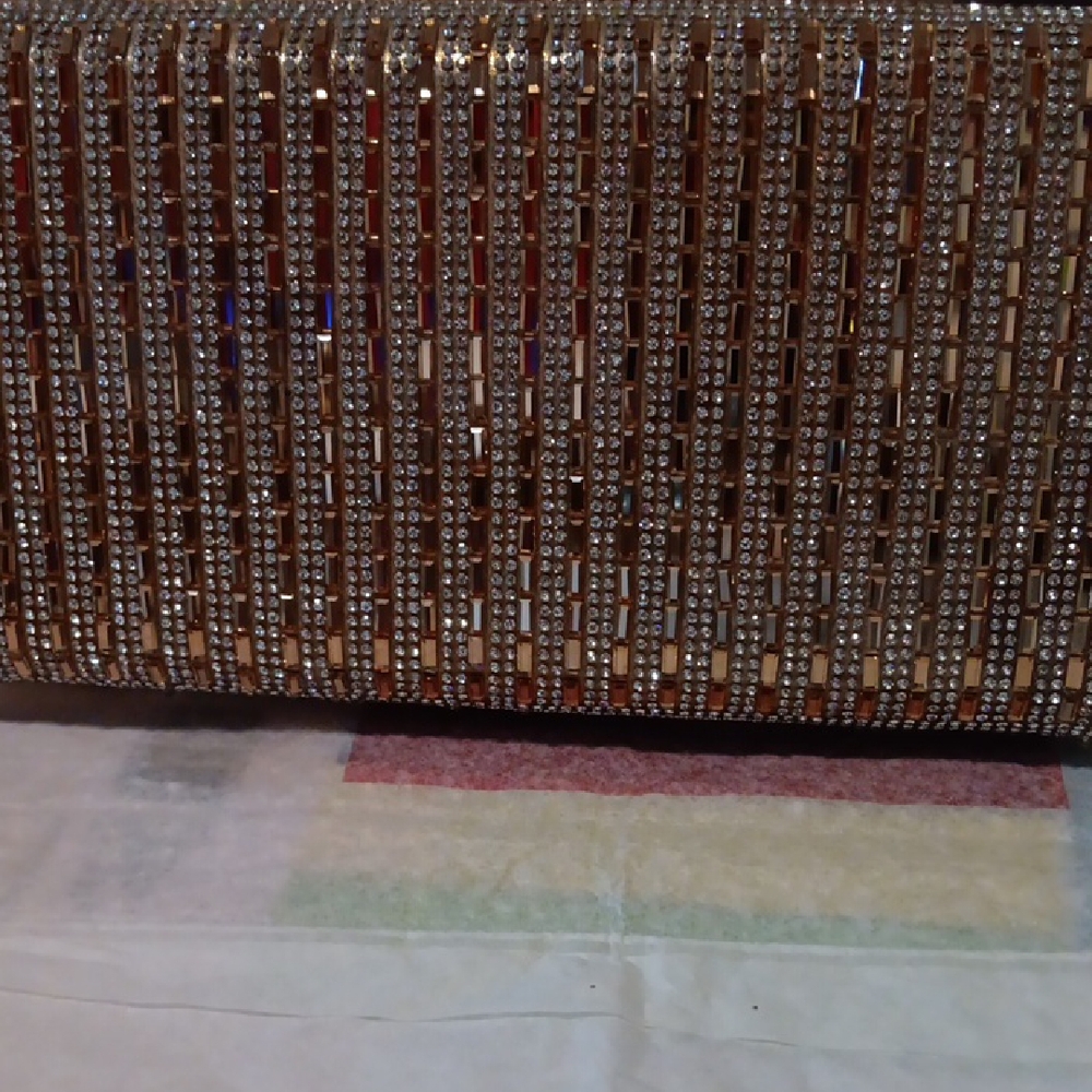 Elegant Brown and Gold Clutch